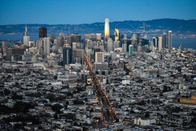 Fotobehang Breed panorama van San Francisco
