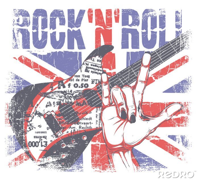 Fotobehang Britse rock'n'roll