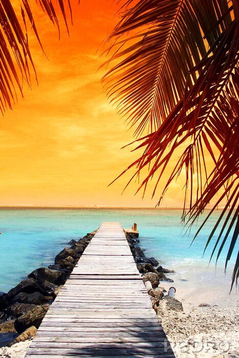 Fotobehang Brug over het water