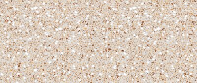 Fotobehang Bruin terrazzo met beige stenen