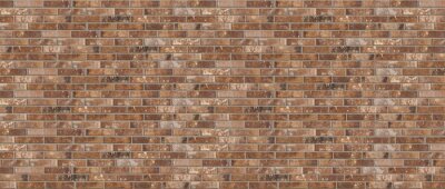 Fotobehang Bruine bakstenen muur