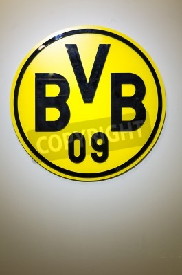 Fotobehang BVB voetbalclub rond logo