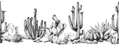 Fotobehang Cactus pad