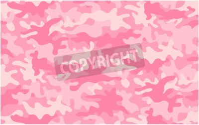 Fotobehang Camouflagepatroon in roze