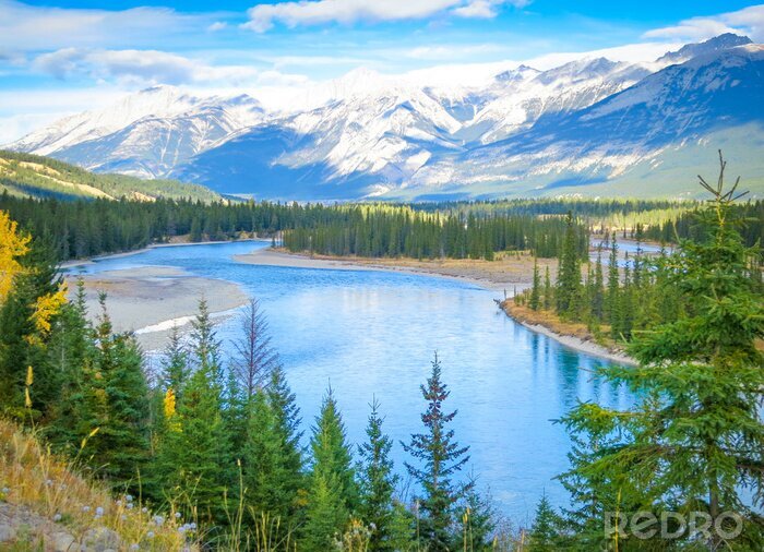 Fotobehang Canadese bergen en meren