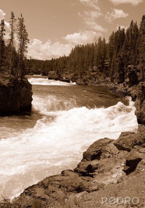 Fotobehang cascade in Yellowstone