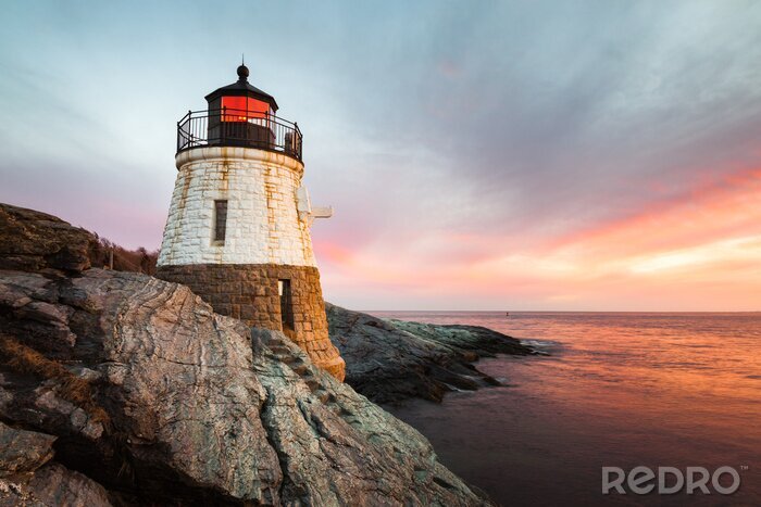 Fotobehang Castle Hill Lighthouse Newport Rhode Island