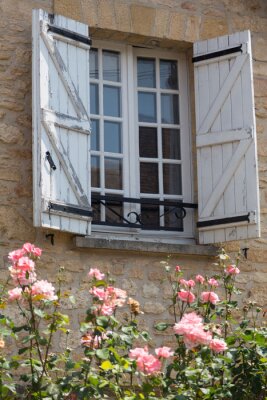 Fotobehang Charmante Franse Window