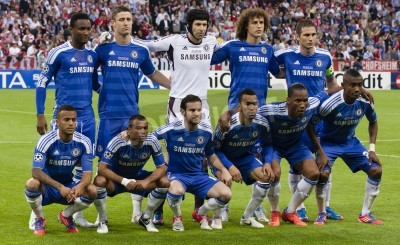 Fotobehang Chelsea in de finale van de Champions League