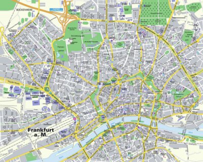 Citymap Frankfurt