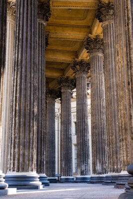 Fotobehang Close-up van de kolommen