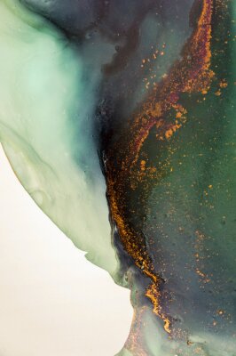 Close-up van het schilderij. Kleurrijke abstracte schilderkunst achtergrond. Sterk getextureerde olieverf. Details van hoge kwaliteit.