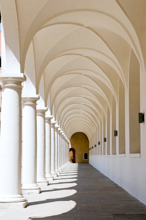 Fotobehang Colonnade op de Stallhof in Dresden