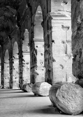 Fotobehang Colonnade van Colosseum