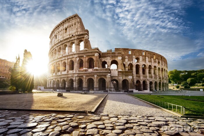 Fotobehang Colosseum in de zon