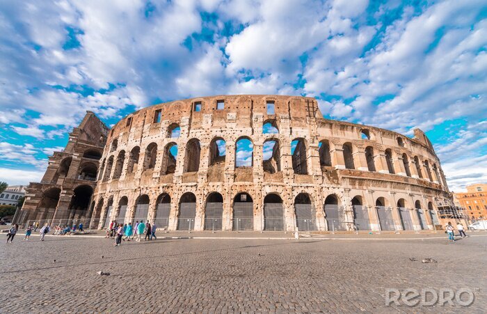 Fotobehang Colosseum uitzicht van onderaf