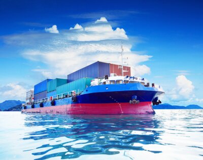 commerciële containerschip in marine vervoer gebruik voor Busine