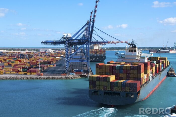 Fotobehang Container Port Sip