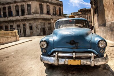 Fotobehang Cuba Auto
