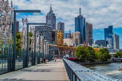 Fotobehang Dagpanorama van de stad in Australië