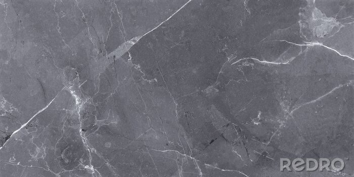 Fotobehang dark color marble texture, black stone marble background