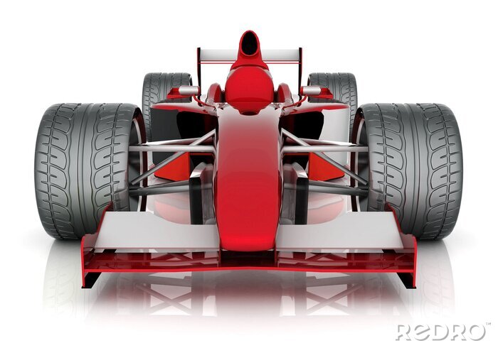 Fotobehang De auto van voren gezien