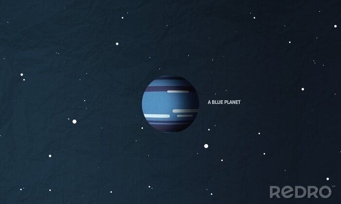 Fotobehang De blauwe planeet Neptunus