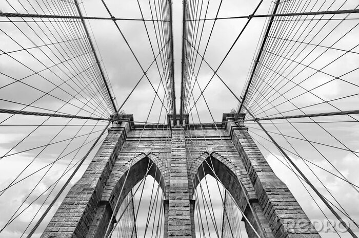 Fotobehang De brug van Brooklyn in NYC