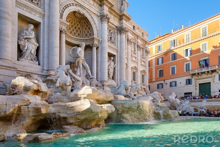 Fotobehang De fontein in het centrum van Rome