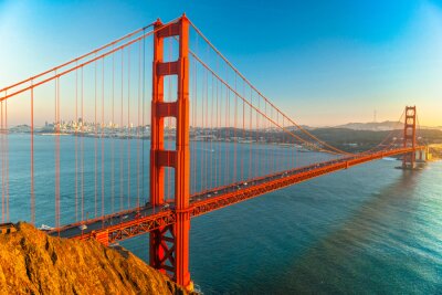 Fotobehang De Golden Gate Bridge in de Californische zon
