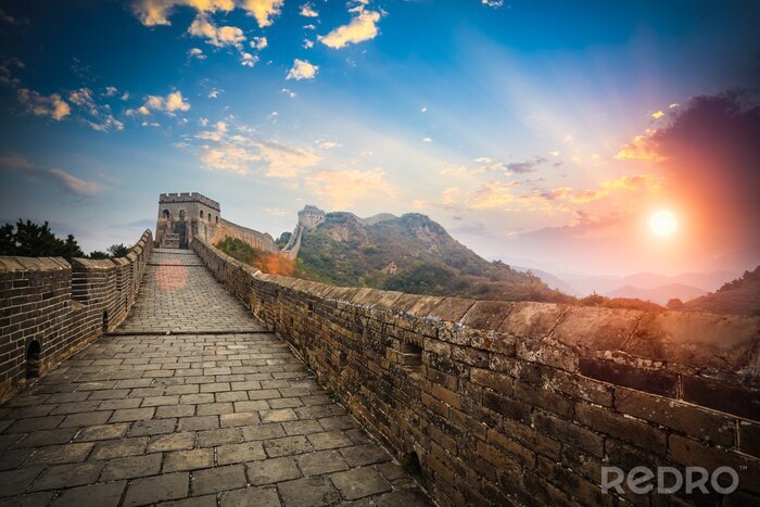 Fotobehang De Grote Chinese Muur in Azië