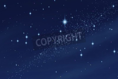 Fotobehang De heldere sterren aan de hemel