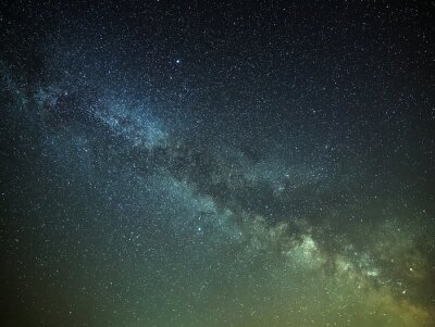 Fotobehang De Melkweg aan de nachtelijke hemel
