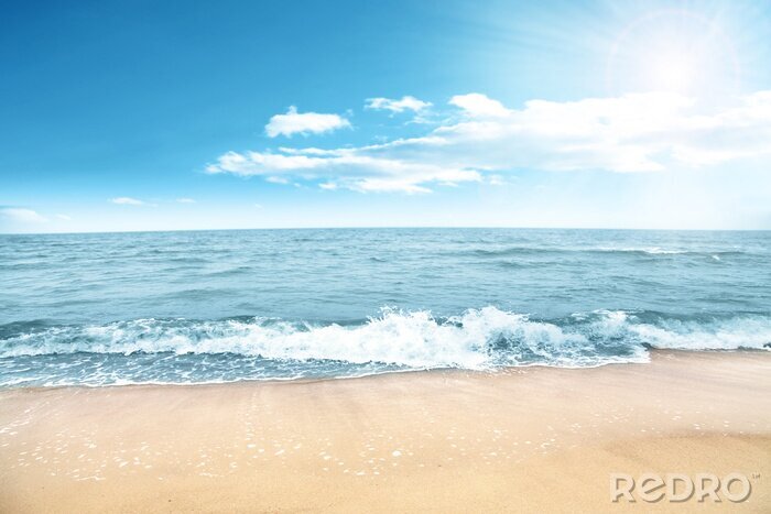 Fotobehang De Oostzee en een zandstrand