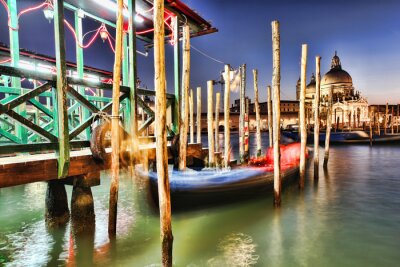 Fotobehang De pier van Venetië in de avond