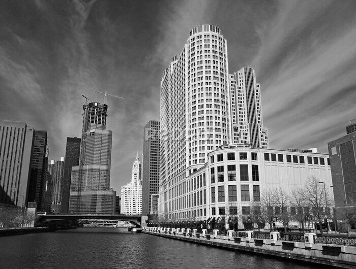 Fotobehang De skyline van Chicago