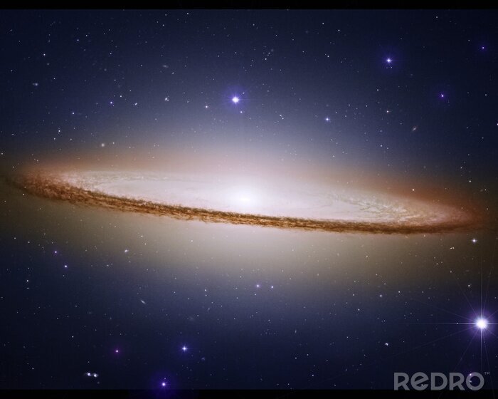 Fotobehang De Sombrero Melkweg in de ruimte.