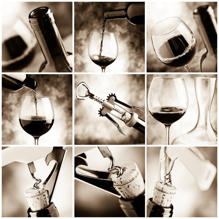 Fotobehang Degustazione vino - wijnproeverij