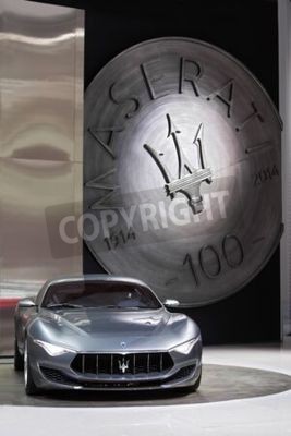 Fotobehang DETROIT - 15 januari: Achter mening van de Maserati Alfieri concept van 13 januari 2015 op de 2015 North American International Auto Show in Detroit, Michigan.