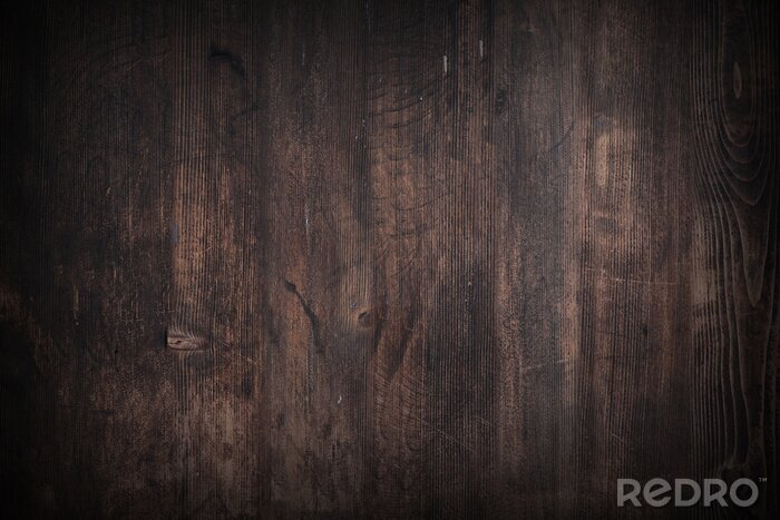 Fotobehang Diepe houten achtergrond
