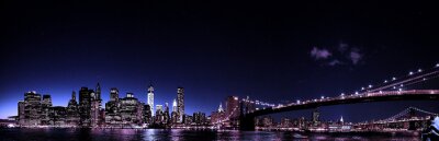 Fotobehang Diepe nacht in New York City