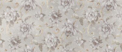 Fotobehang Digitaal kleurrijk wandtegelontwerp voor badkamer en keuken