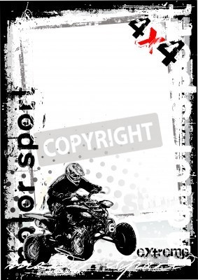 Fotobehang Dirty motor sport 1