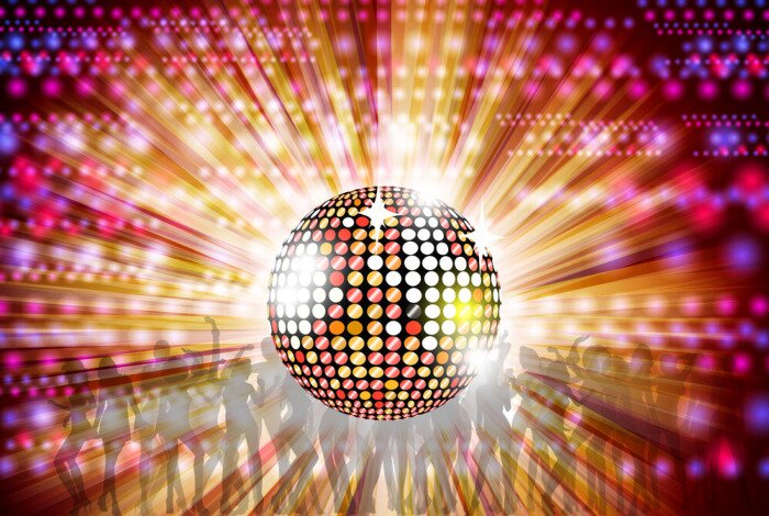 Fotobehang Disco abstractie