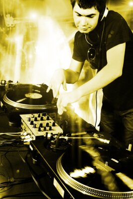 Fotobehang DJ en muziek