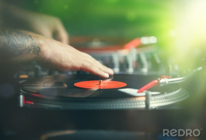 Fotobehang DJ mixer en hip-hop