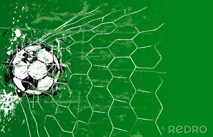 Fotobehang doel met abstracte bal