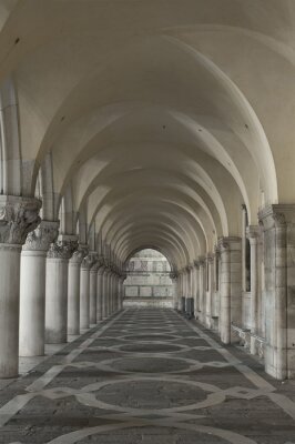 Fotobehang Dogenpaleis, het San Marcoplein, Venetië, Italië