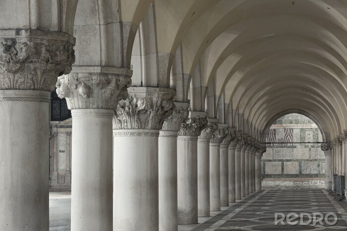 Fotobehang Dogenpaleis, het San Marcoplein, Venetië, Italië