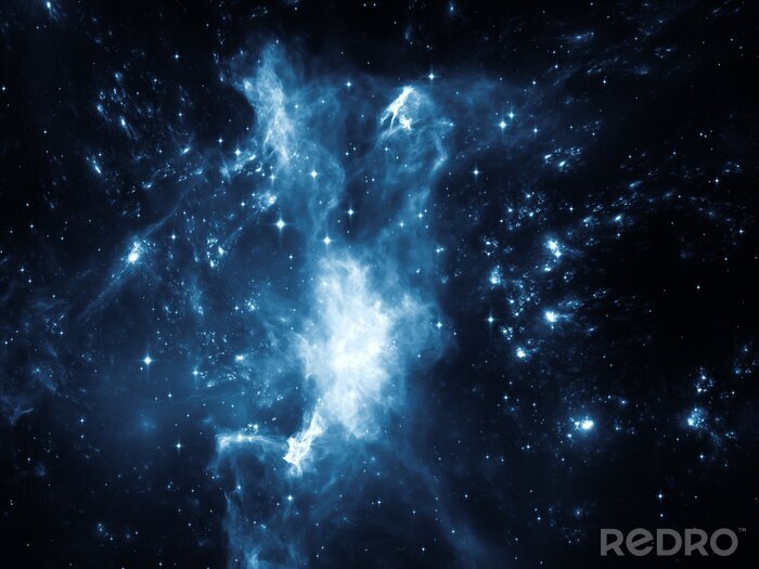 Fotobehang Donkerblauw melkwegstelsel